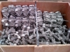 shipping container double ended twist locks and bridge clamps boxed