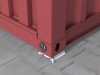 secure locking system connected to shipping container