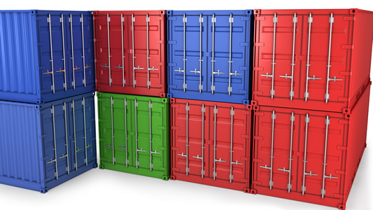 stack shipping containers